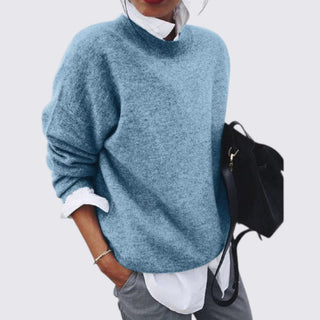 Crew-Neck Relaxed Sweater for Women