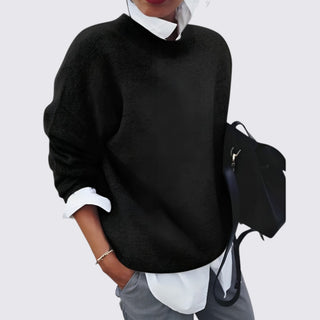 Crew-Neck Relaxed Sweater for Women