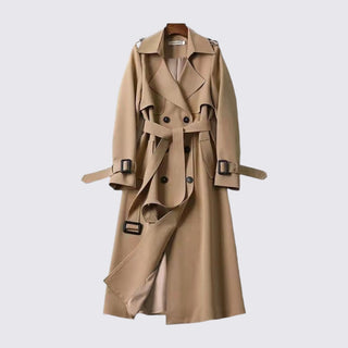 Belted Lapel Trench Coat for Women