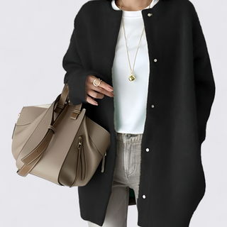 Thigh-length Buttons Cardigan for Women