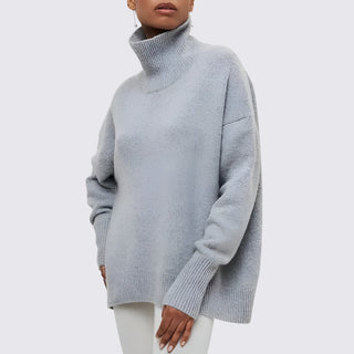 Roll-Neck Relaxed Sweater for Women